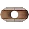 Ekena Millwork Chrysler Wood Fretwork Pierced Ceiling Medallion, Walnut, 26"W x 13"H x 6 7/8"ID x 3/8"T CMWP26X13X0375CSWA - alternate 2